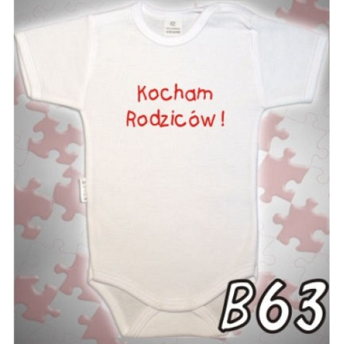 Kocham Rodziców! - body dziecięce B63