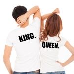 KING QUEEN - koszulki dla par (komplet 2 szt.)