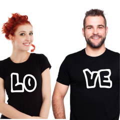 LO VE - koszulki dla par (komplet 2 szt.)