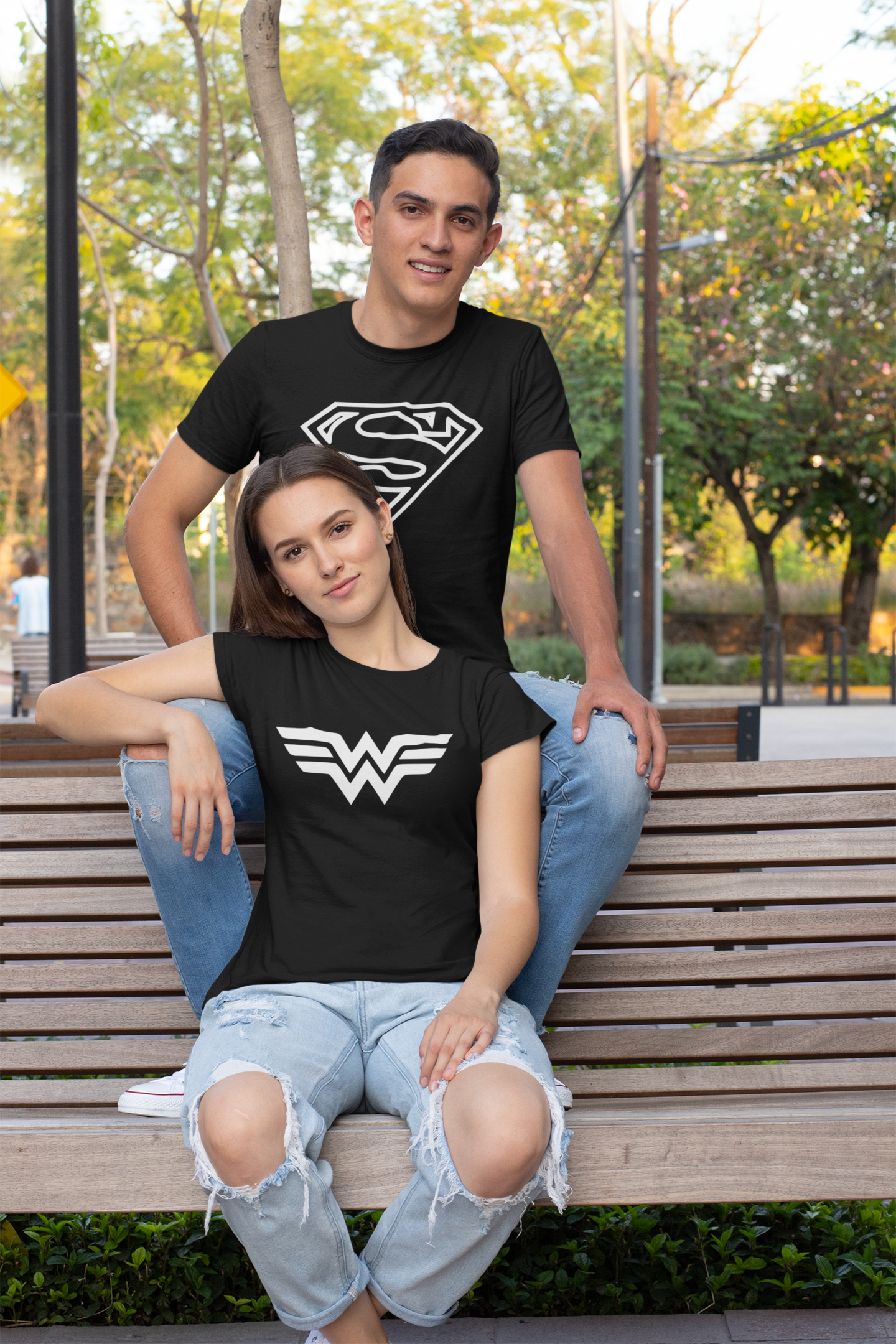 koszulki na walentynki superman wonderwoman
