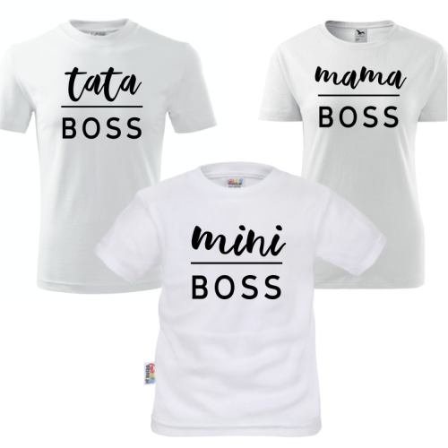 Tata BOSS Mama BOSS i mini BOSS (komplet 3 szt)